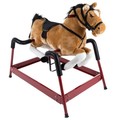 Toy Time Toy Time Plush Spring Rocking Horse Ride-On, Brown 686026HYA